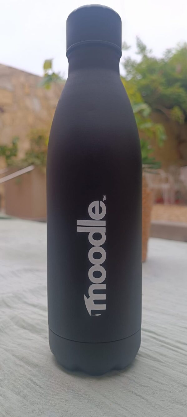 Moodle black bottle