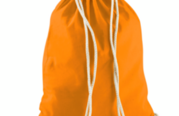 Orange drawstring Moodle bag