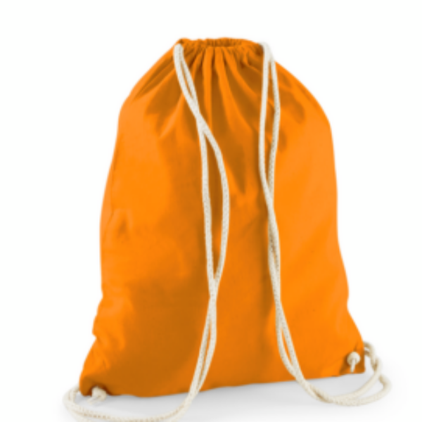 Drawstring Moodle Backpack (Orange)